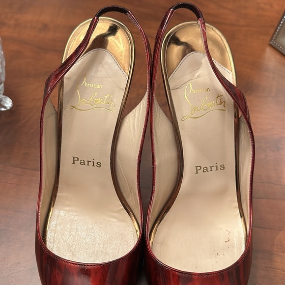 Christian Louboutin Two Tone Slingbacks - Picture 13 of 14